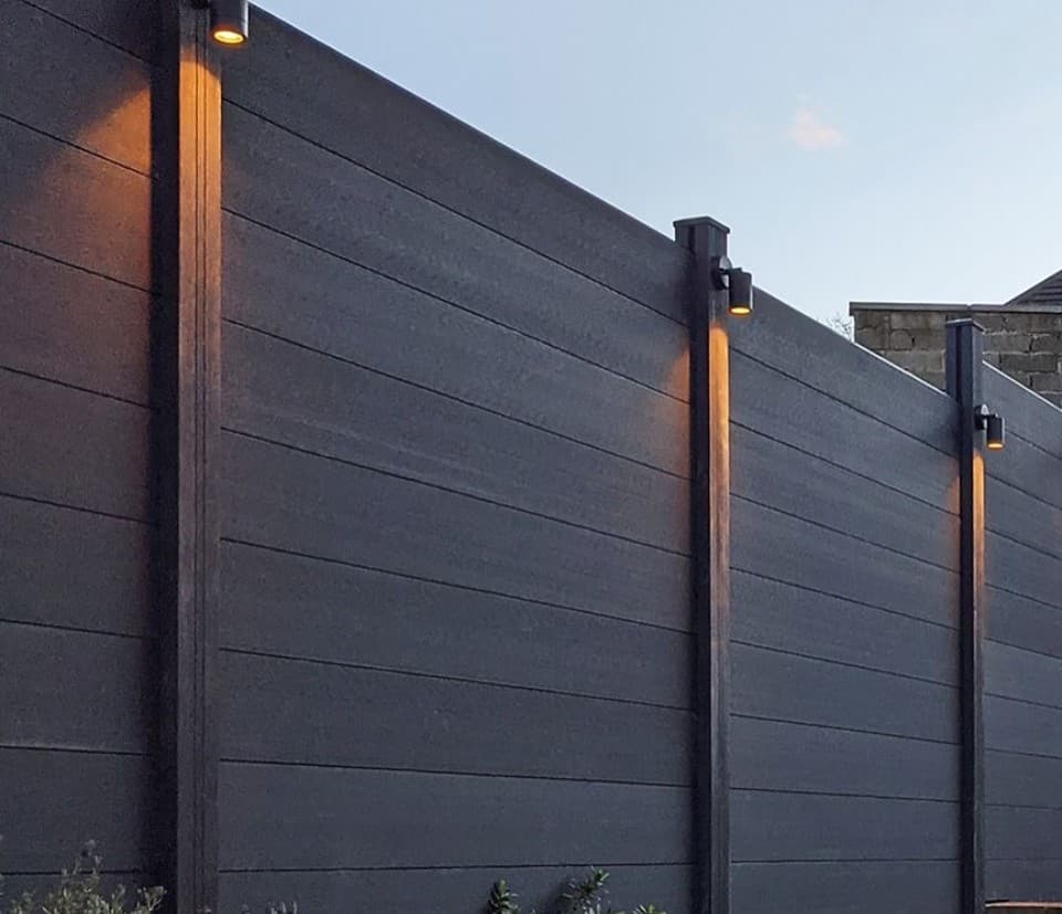 Composite fence panels and posts