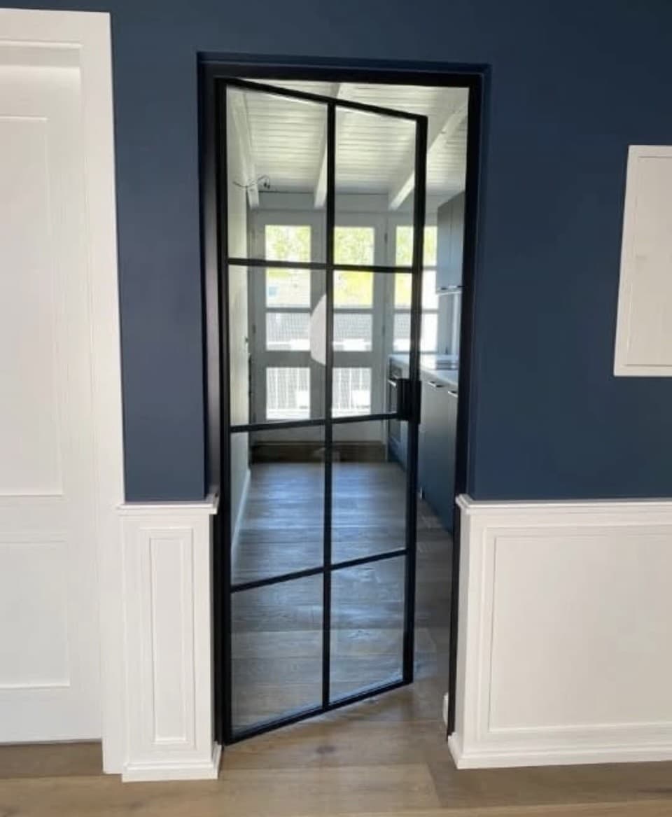 Crittall-style steel and glass doors installed in Liverpool
