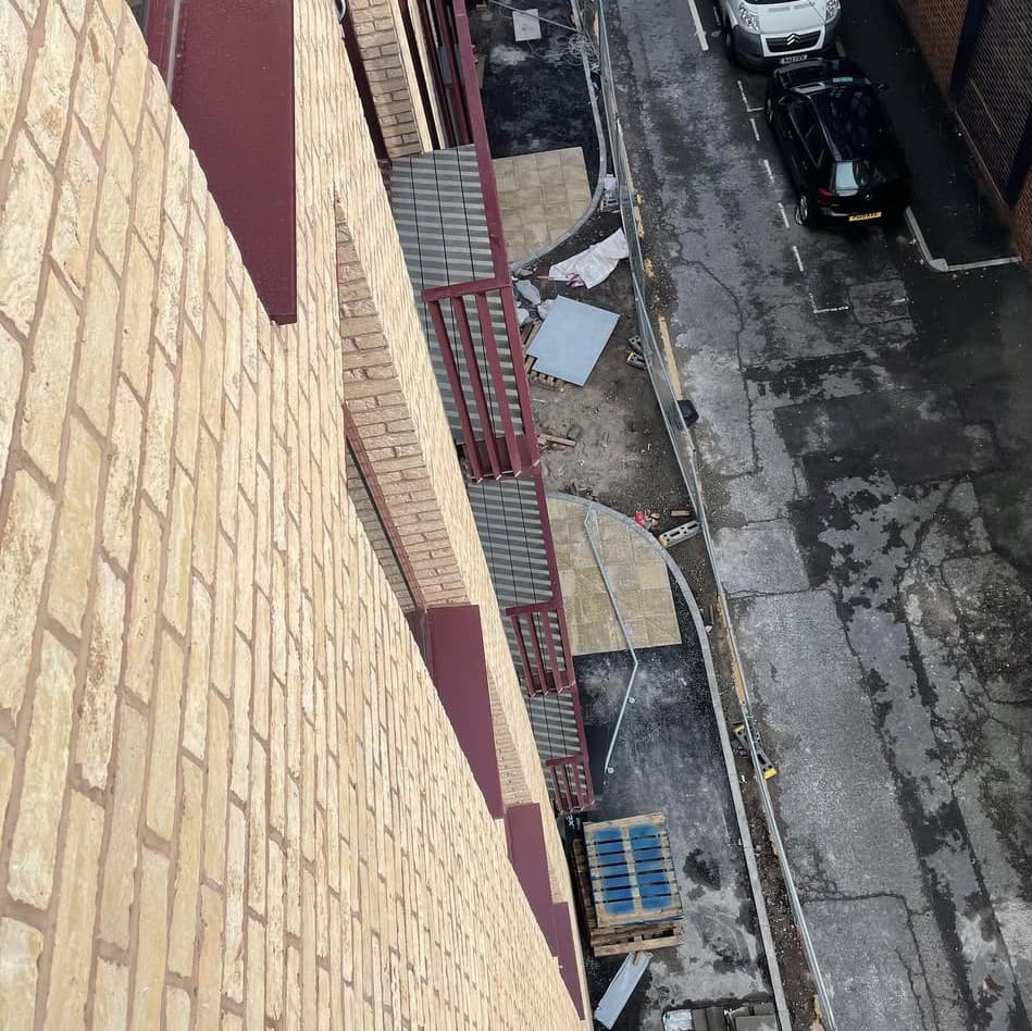 Steel goalpost structure fabricated and installed